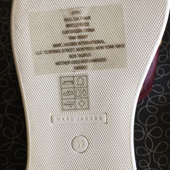 New Marc Jacobs slide clog sandals -burgundy - Picture 2 of 2